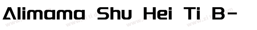 Alimama Shu Hei Ti B字体转换